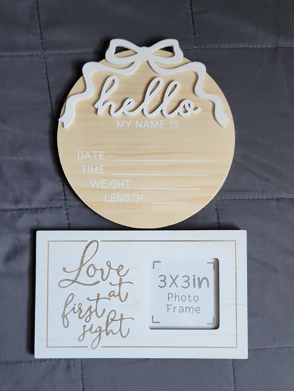 Newborn Sign And Picture Frame